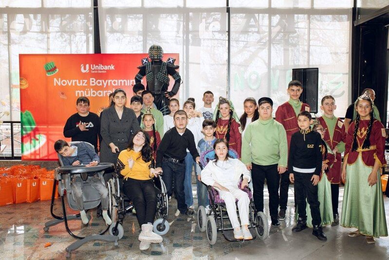 Unibank sağlamlıq imkanları məhdud uşaqlar üçün Novruz şənliyi keçirib