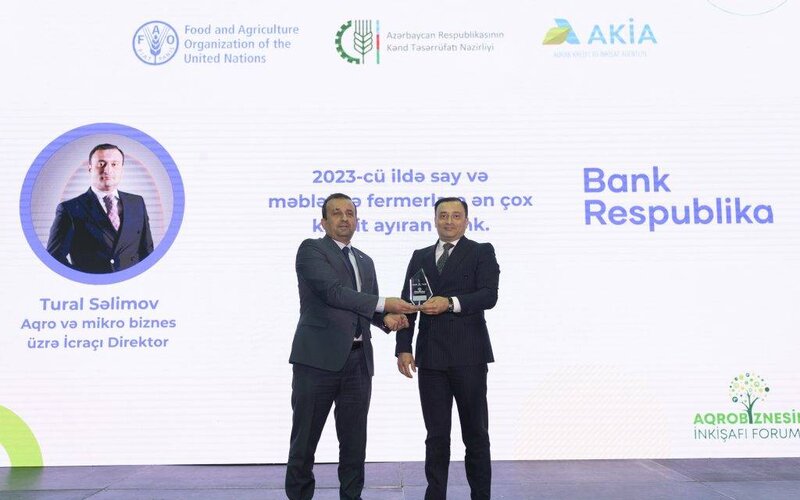 Bank Respublika 2023-cü ildə fermerlərə ən çox kredit ayıran bank oldu