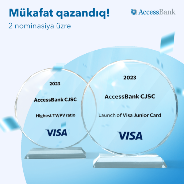 AccessBank VİSA-dan mükafat qazandı