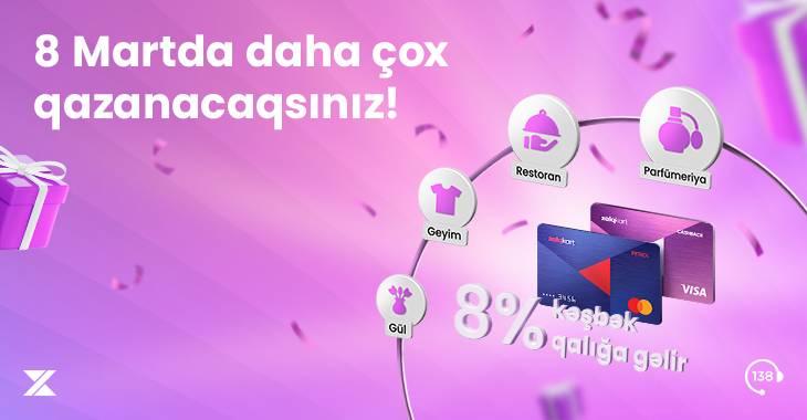 XalqKartda 8% kəşbək