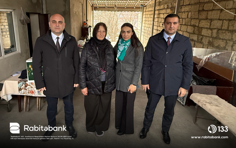 Rabitəbank Ramazan və Novruz bayramı ərəfəsində şəhid ailələrini ziyarət edib