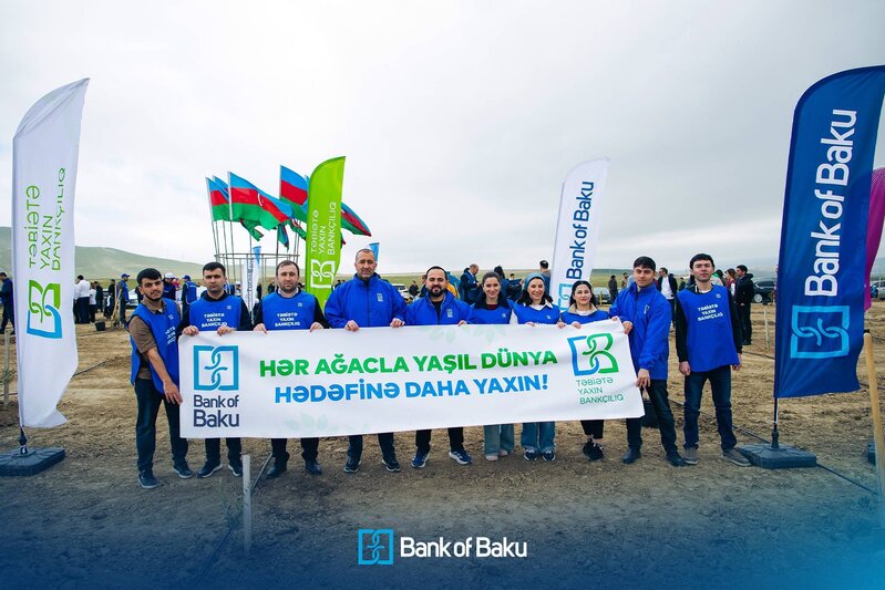 Bank of Baku-dan 1 milyon ağac hədəfinə dəstək