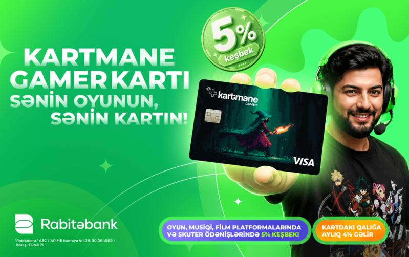 Oyun və əyləncə dünyasına işıq saçan yenilik – Rabitəbank 
