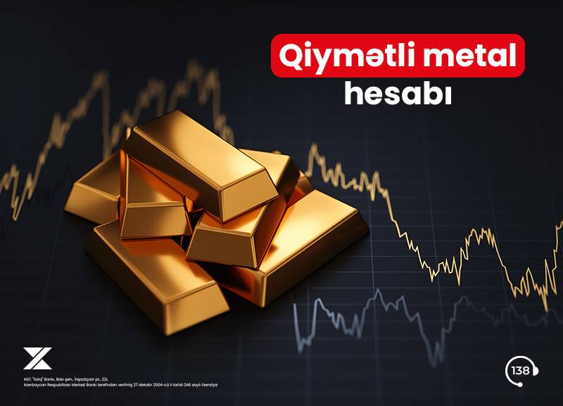 Xalq Bankda qiymətli metal hesabı