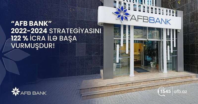 AFB Bank 2022-2024 Strategiyasını 122% icra ilə başa vurdu