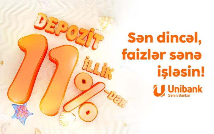 Unibank əmanət faizlərini yüksəltdi