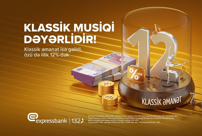 Bu bank pulunuza illik 12% gəlir təklif edir
