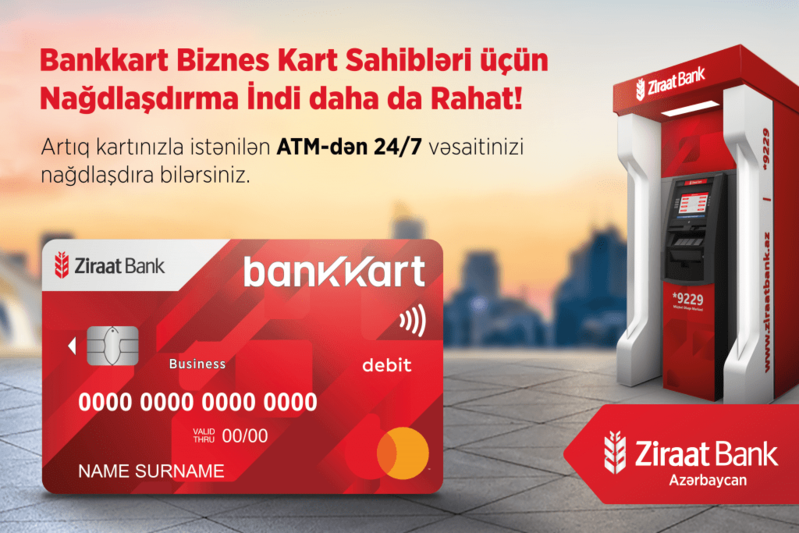 Bankkart Bizness kart sahibləri üçün nağdlaşdırma indi daha da rahat