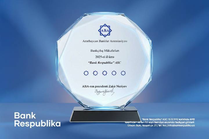 Bank Respublika-nın sosial, təhsil və innovasiya sahəsində layihələri mükafata layiq görülüb
