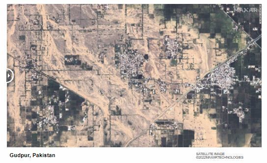 Pakistanda təbii fəlakət 100 km enində göl yaratdı - FOTO/VİDEO