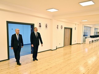 Prezident Binəqədidə yeni inşa olunan məktəbin açılışında iştirak etdi - FOTOLAR