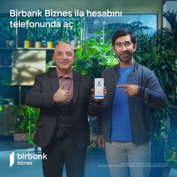 Birbank Biznes-dən fərdi sahibkarlar üçün mobil tətbiq ilə onlayn hesab açmaq imkanı 