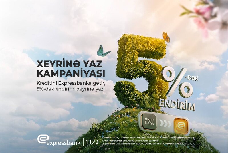 İllik 5%-dək endirim – SƏNİN XEYRİNƏ