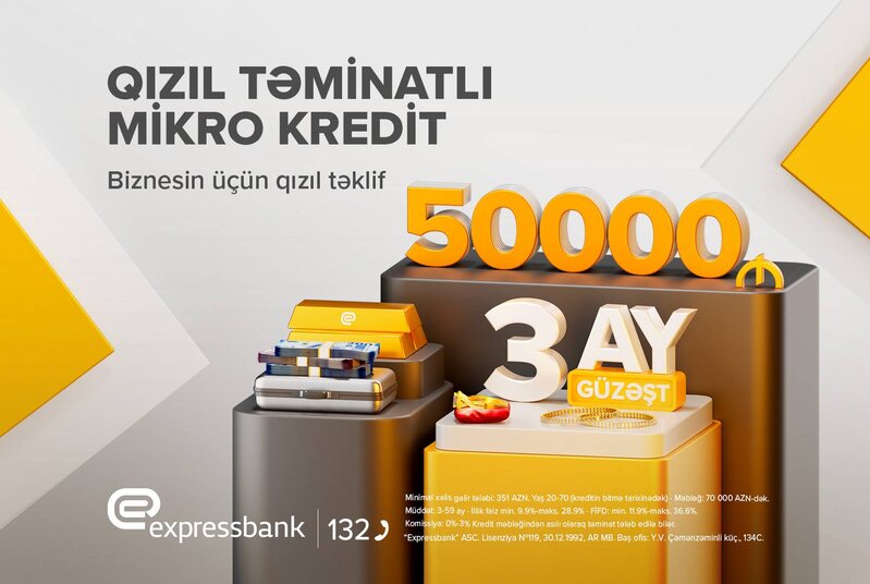 Expressbankdan sahibkarlara qızıl kimi təklif var