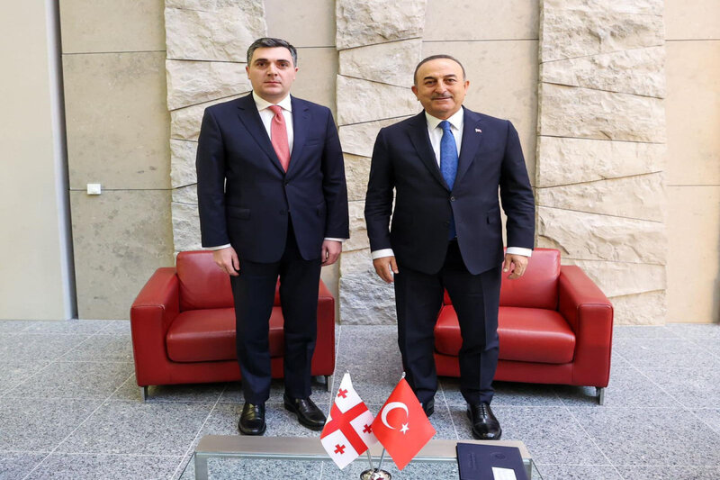 Mövlud Çavuşoğlu Gürcüstanlı həmkarı ilə görüşüb