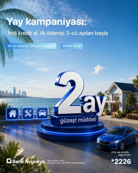 Bank Avrasiya yay kampaniyasına start verdi