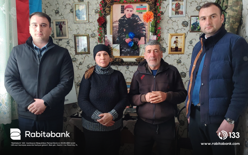 Rabitəbank Ramazan və Novruz bayramı ərəfəsində şəhid ailələrini ziyarət edib