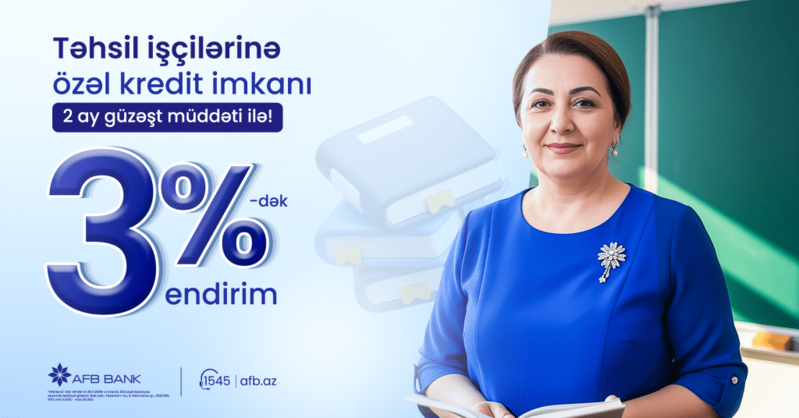 AFB Bank təhsil işçiləri üçün 