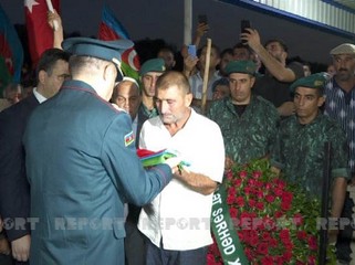 Saatlıda şəhid hərbi qulluqçu dəfn edilib - FOTOLAR