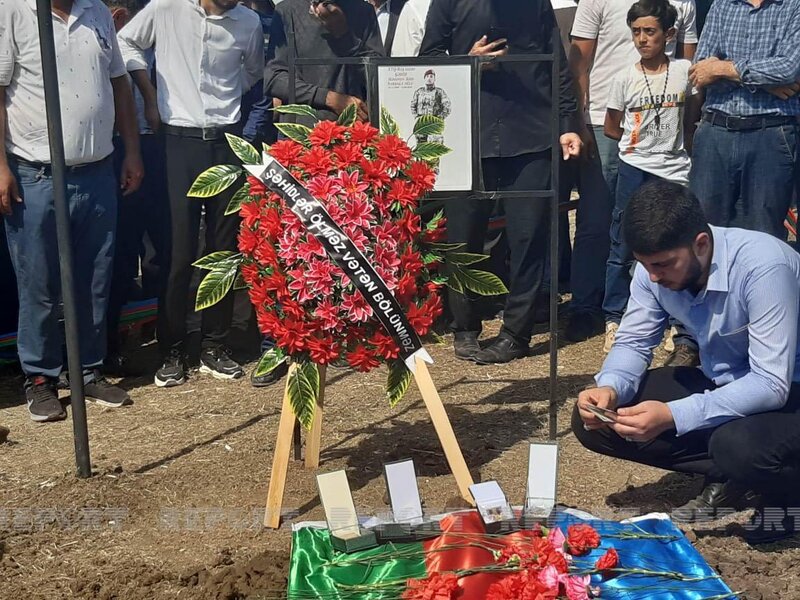 Şəhid Səid Həsənov dəfn olundu - FOTO