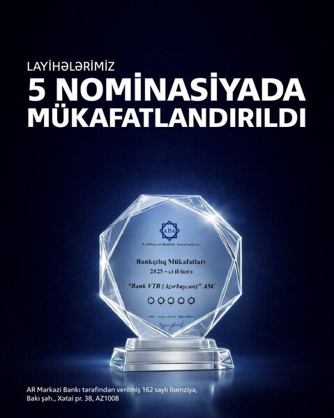 VTB (Azərbaycan) ABA tərəfindən mükafatlandırılıb