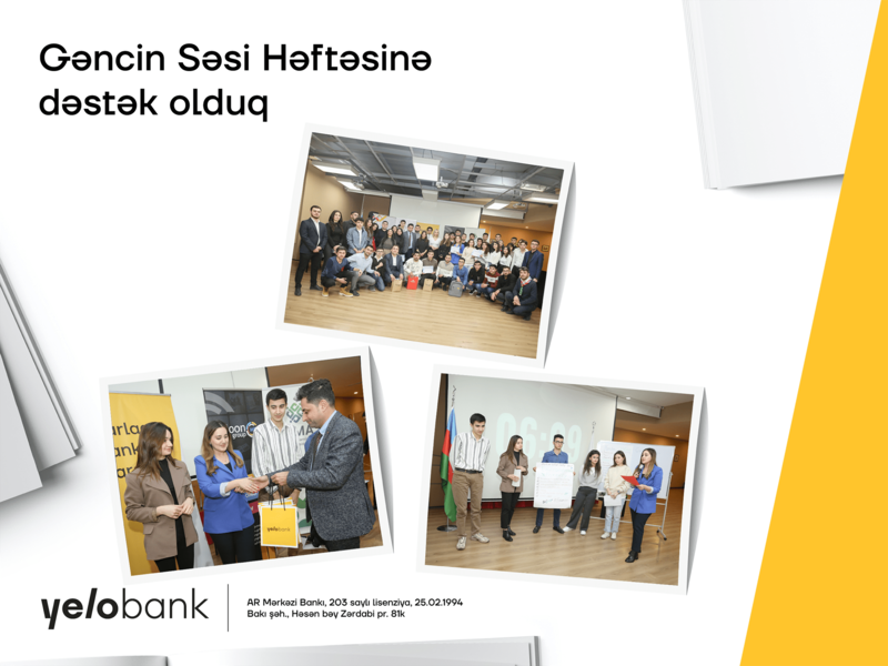 Yelo Bank-dan gənclərə daha bir dəstək