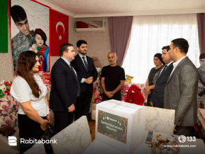 Rabitəbank Qurban bayramı ərəfəsində şəhid və qazi ailələrinə dəstək oldu