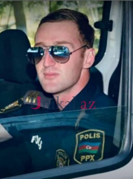 Qəzada həlak olan polisin - Fotoları