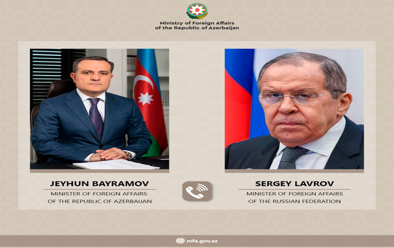 Ceyhun Bayramovla Lavrov arasında telefon danışığı oldu