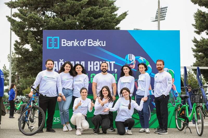 Bank of Baku əməkdaşlarından veloyürüş – Sağlam həyat, yaşıl gələcək