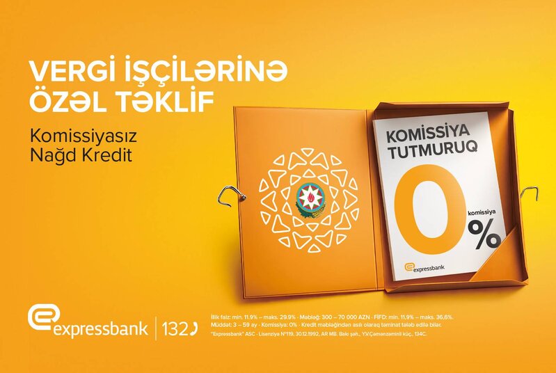 Vergi işçilərinə komissiyasız kredit