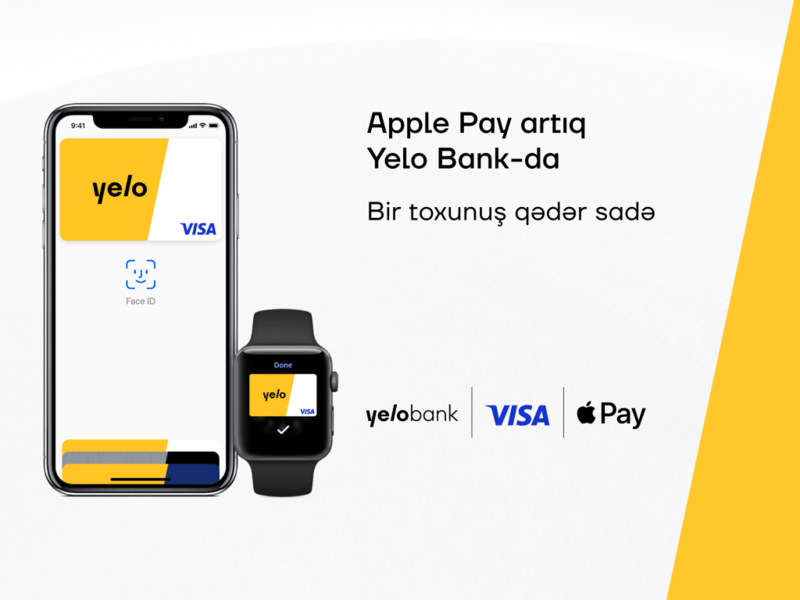 Apple Pay artıq Yelo Bank-da