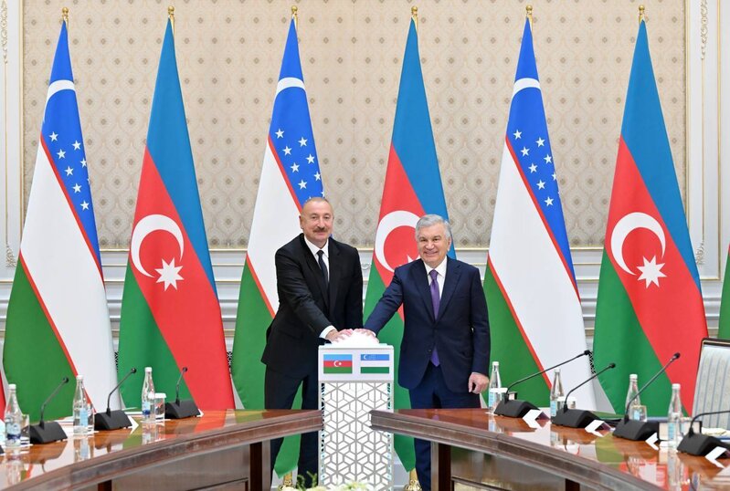 Azərbaycan və Özbəkistan prezidentlərinin iştirakı ilə