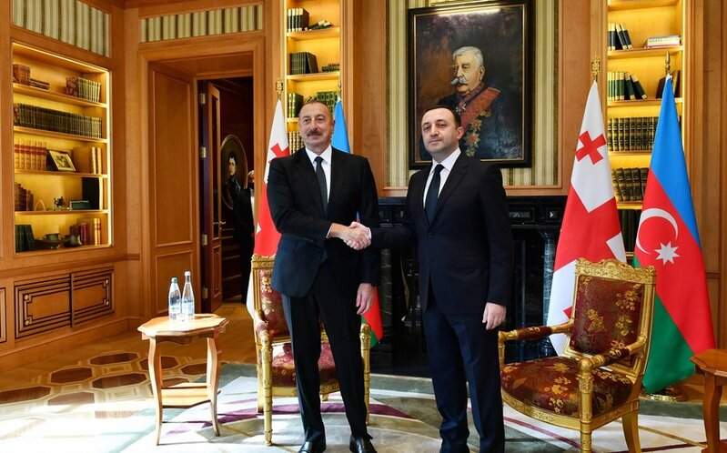 İlham Əliyev və Qaribaşvili 