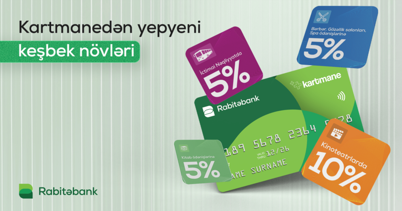 Rabitəbankdan yepyeni keşbek növləri