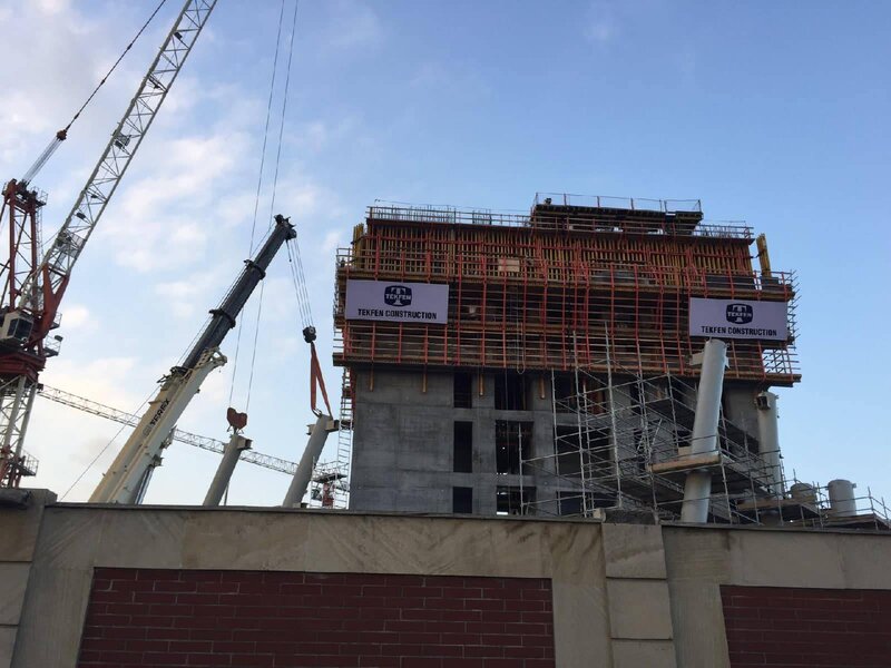 Azərbaycan Mərkəzi Bankının inzibati binası yüksəlir – Yeni Fotolar