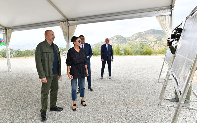 Laçında mehmanxana kompleksinin təməli qoyuldu - FOTOLAR