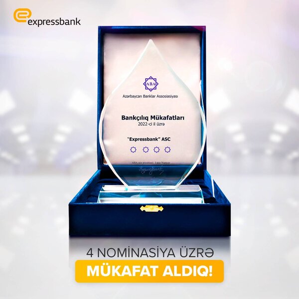 Expressbank 4 nominasiyada mükafat qazanıb
