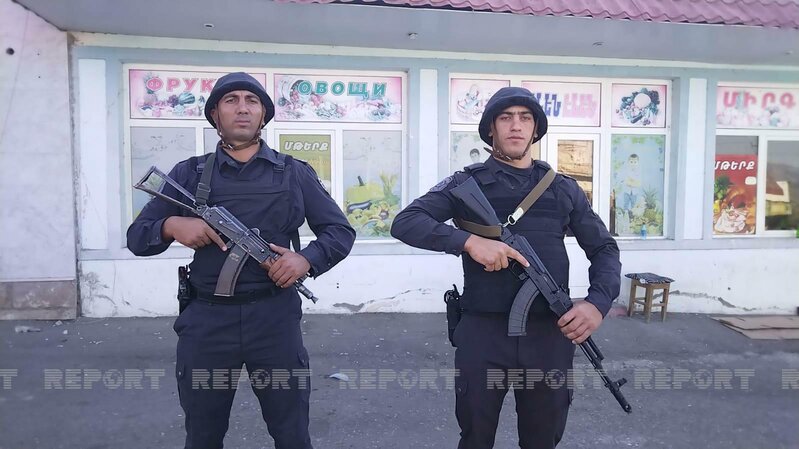 Azərbaycan polisi Laçında xidmətə başladı - FOTO