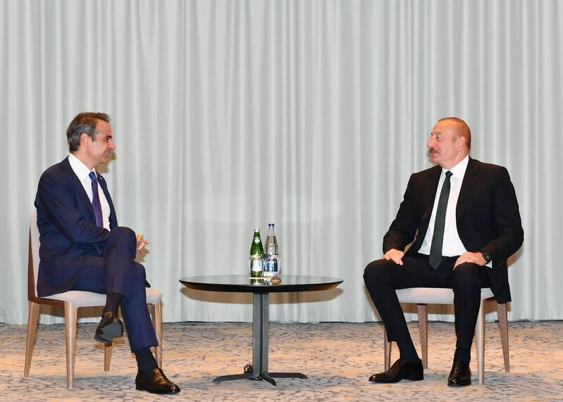 Azərbaycan Prezidenti Yunanıstanın Baş naziri ilə görüşdü - YENİLƏNİB