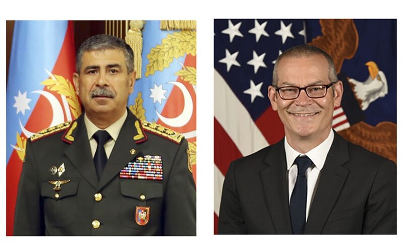Zakir Həsənov ABŞ müdafiə nazirinin müavini ilə danışdı